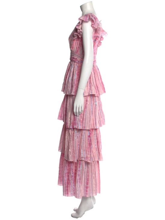 Saylor Stefania Pink Tiered Maxi Dress REVOLVE - Picture 7 of 9
